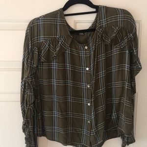 Plaid blouse